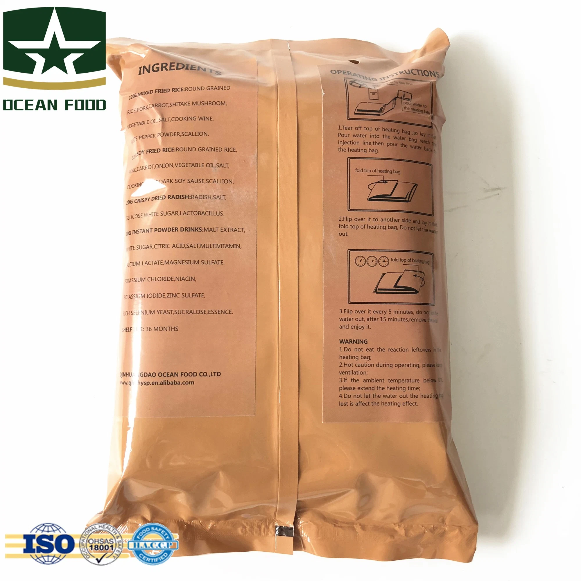 Menu 1 Military Meal Ready to Eat Instant Food Ration Pack