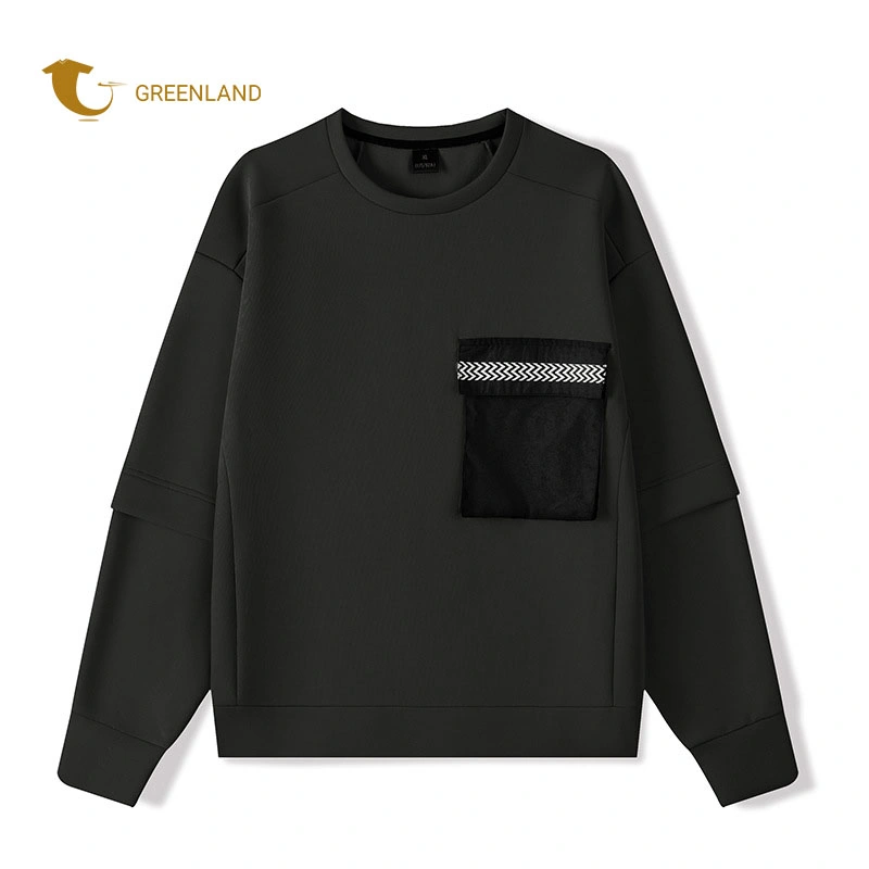 New Arrival 360g Cotton Fleece Unisex Sweatshirts Custom Crew Neck Sweatshirts with Pocket