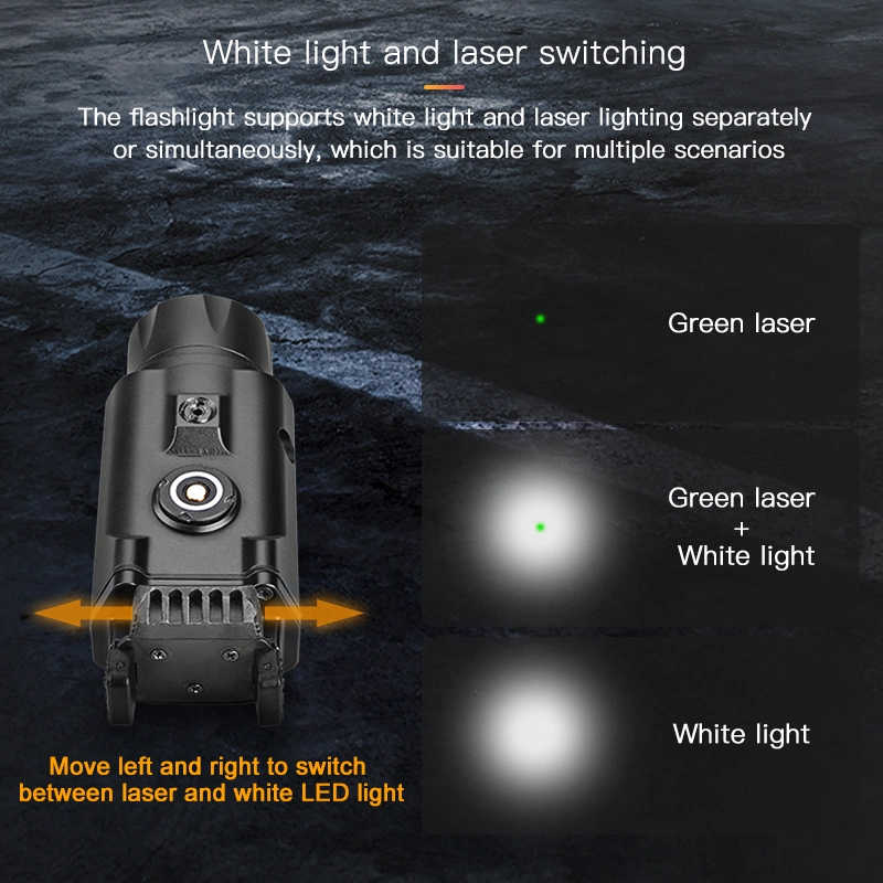 Wholesale/Supplier Powerful 1500lumen Tactical Red DOT Sight Laser Scope Mount Weapon Light with Rail