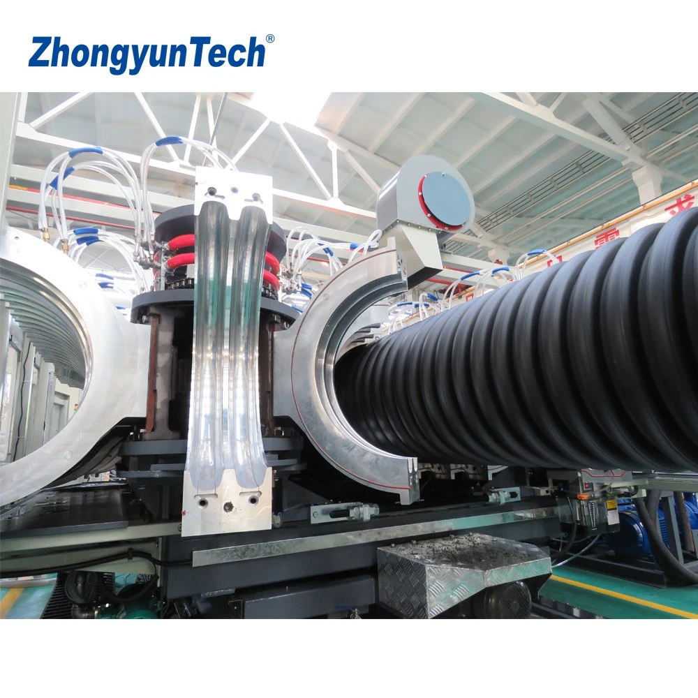 Zhongyuntech Zc-600h Double Wall PP Material Corrugated Pipe Machinery/Extrusion Line