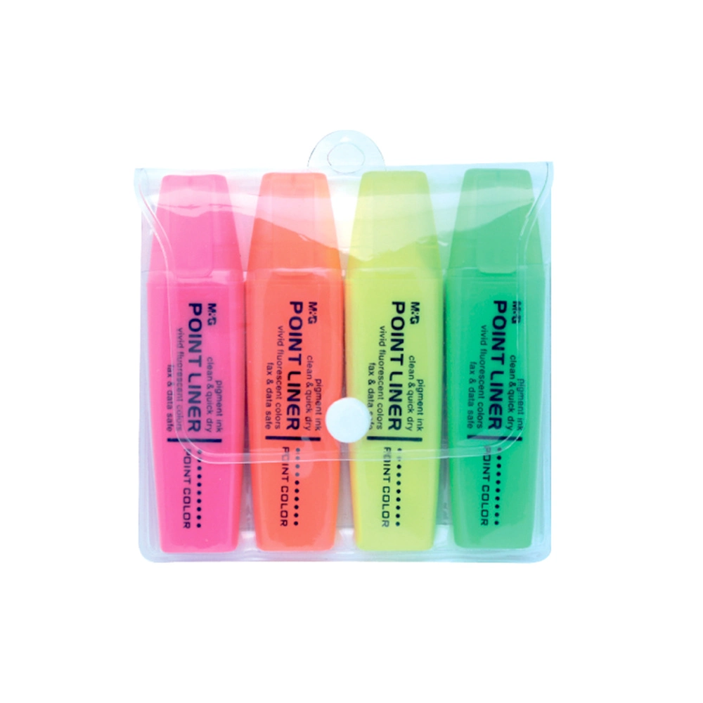 Cheap Custom Logo Promotional 6 Colored Mini Marker Highlighter Pen