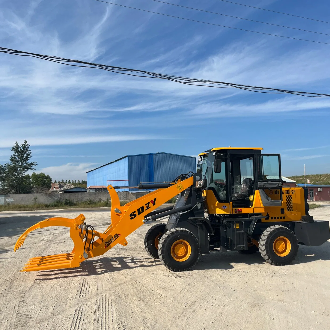 Mini cargador de ruedas ISO 5ton 5000kg con Cucharón opcional de sujeción