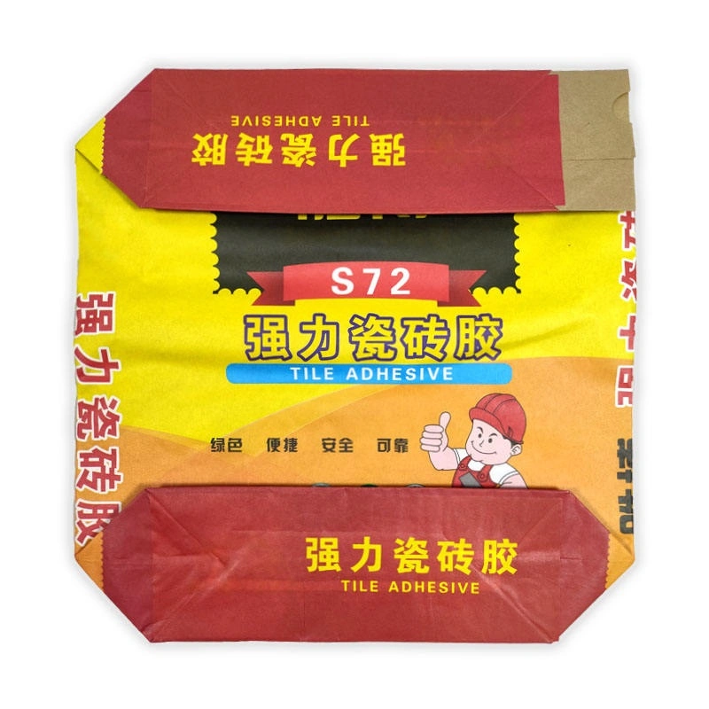 Customization 2-3 Ply Kraft Paper Valve Bag Cement Putty Powder Feed Flour Sack Paper Valve Bag