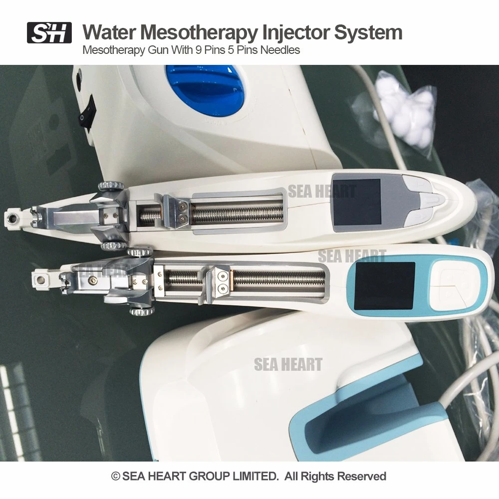 Mesoterapia portátil de vital importancia para la piel del inyector 2 par de equipos de removedor de arrugas