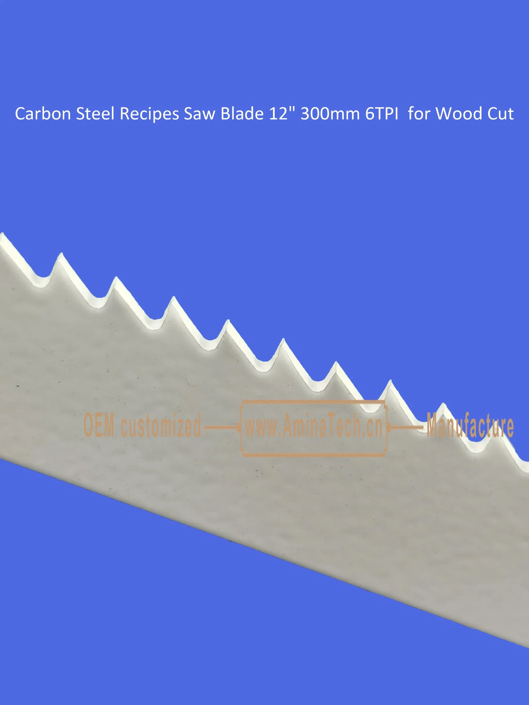 Carbon Steel Rezepte Sägeblatt 12" 300mm 6TPI für Holz Schneiden, Reciprocating, Säbelsäge, Elektrowerkzeuge