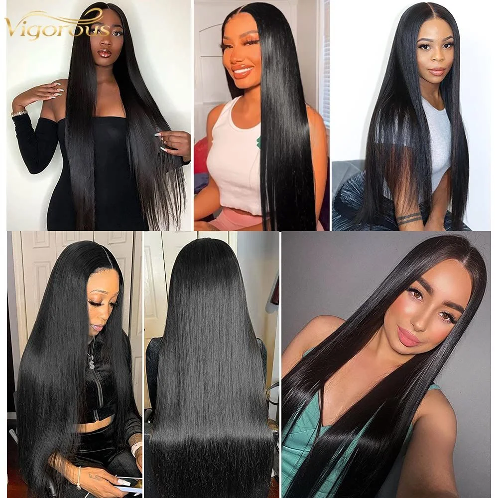 Cheap Synthetic Long Heat Resistant Synthetic Black Hair Wig with Frontal Lace