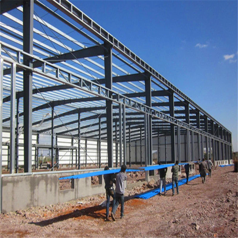 Material de construção pré-fabricado Metal Modern Mobile Shed Warehouse Warehouse Workshop Steel Estrutura