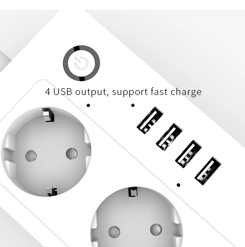 Factory Directly Provides Intelligent Socket USB Remote Control European Regulation Intelligent Socket