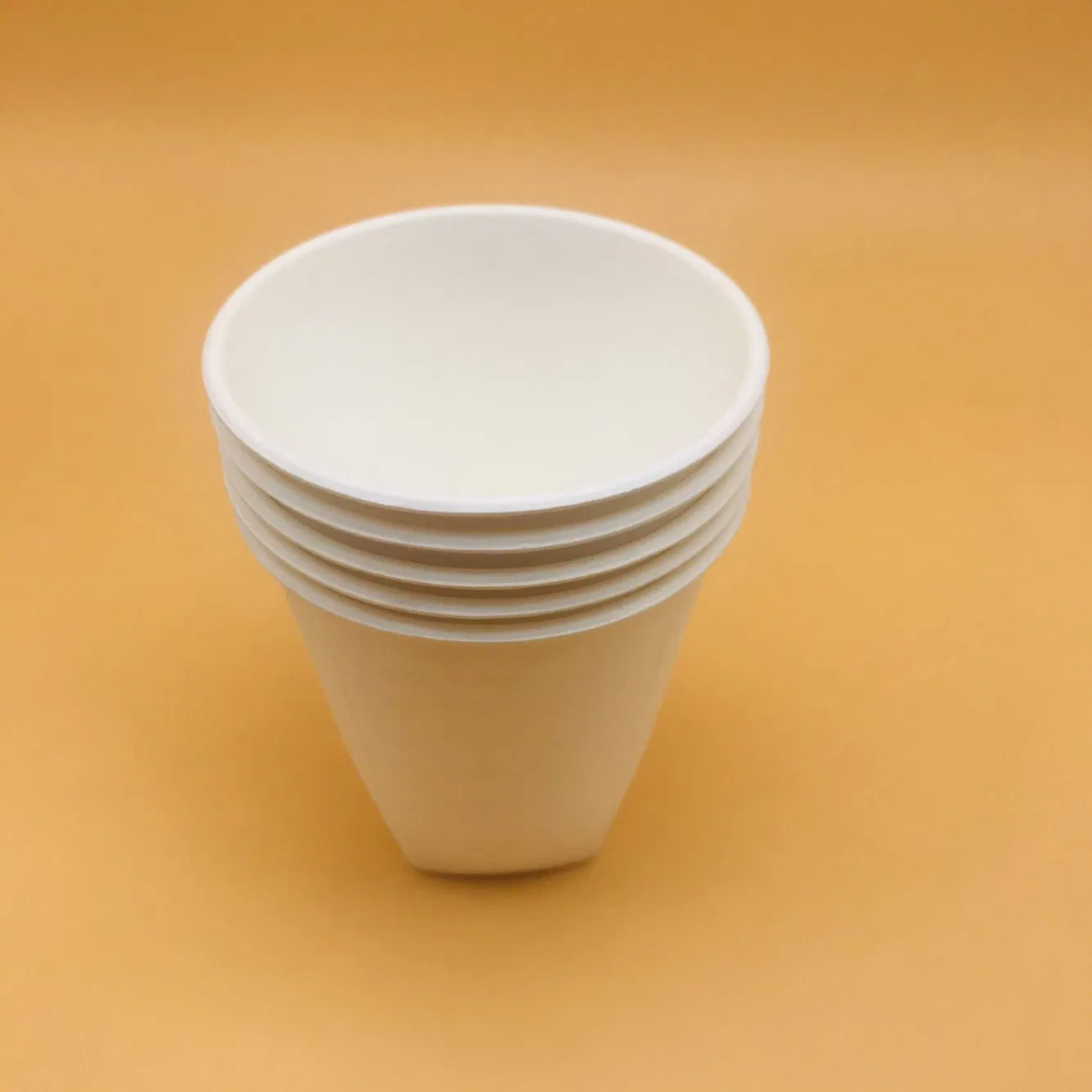 La bagasse de canne à sucre blanc de la nature de la vaisselle tasse jetable