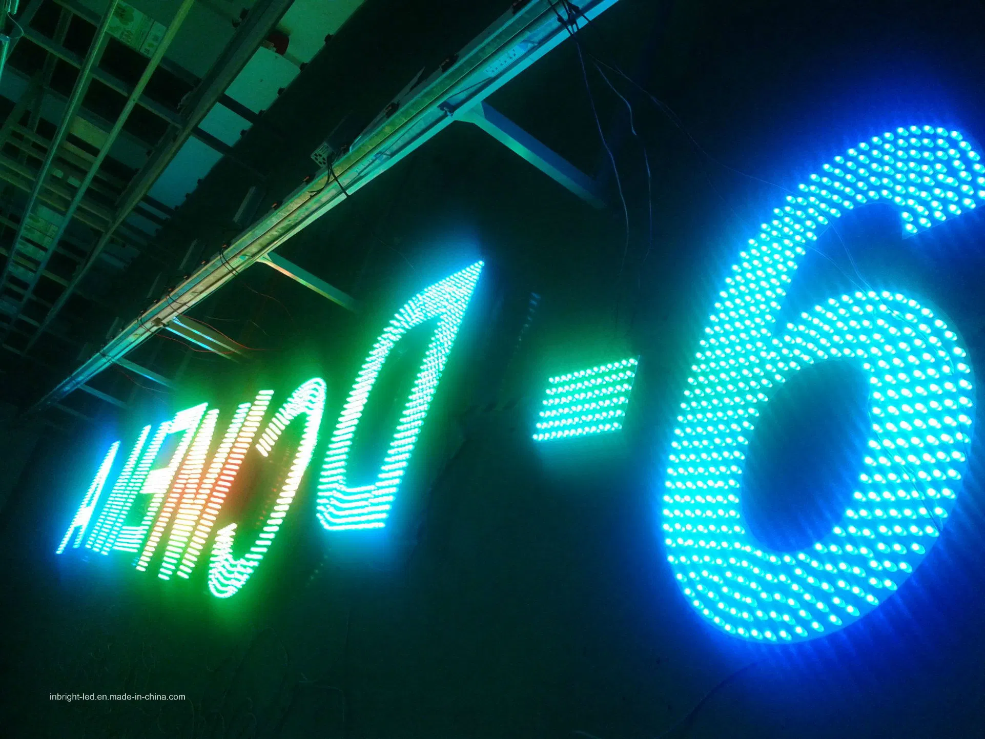 Super Colorful Completed Finished LED Illuminated Advertising Sign Letters