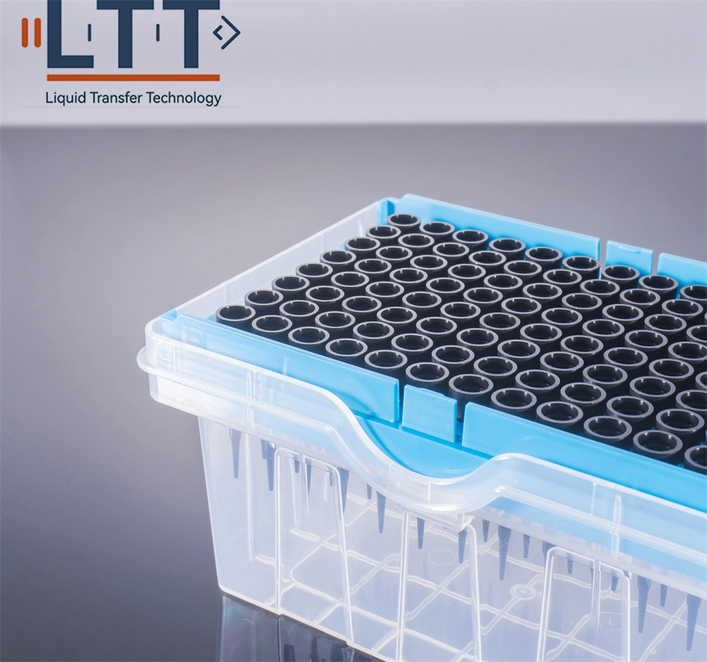 Sbs Standard Disposable Medical Supplies Lab Consumable 300UL Pipette Tips (without filter sterile in rack package)