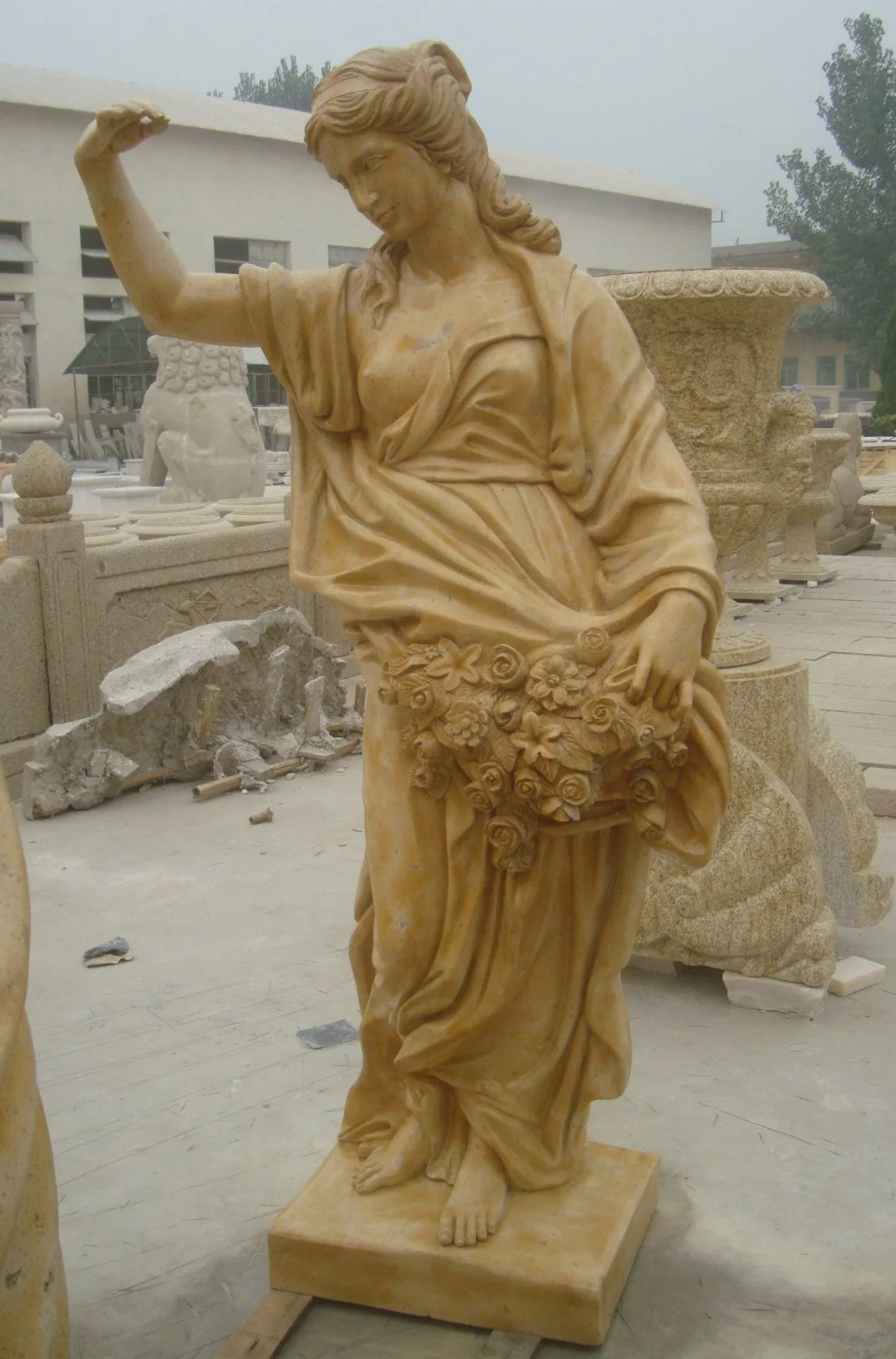 Marble God Sculpture Statue Greek Mythology Character Goddess Marble Statue Garden Decoration (SYMS-1032)