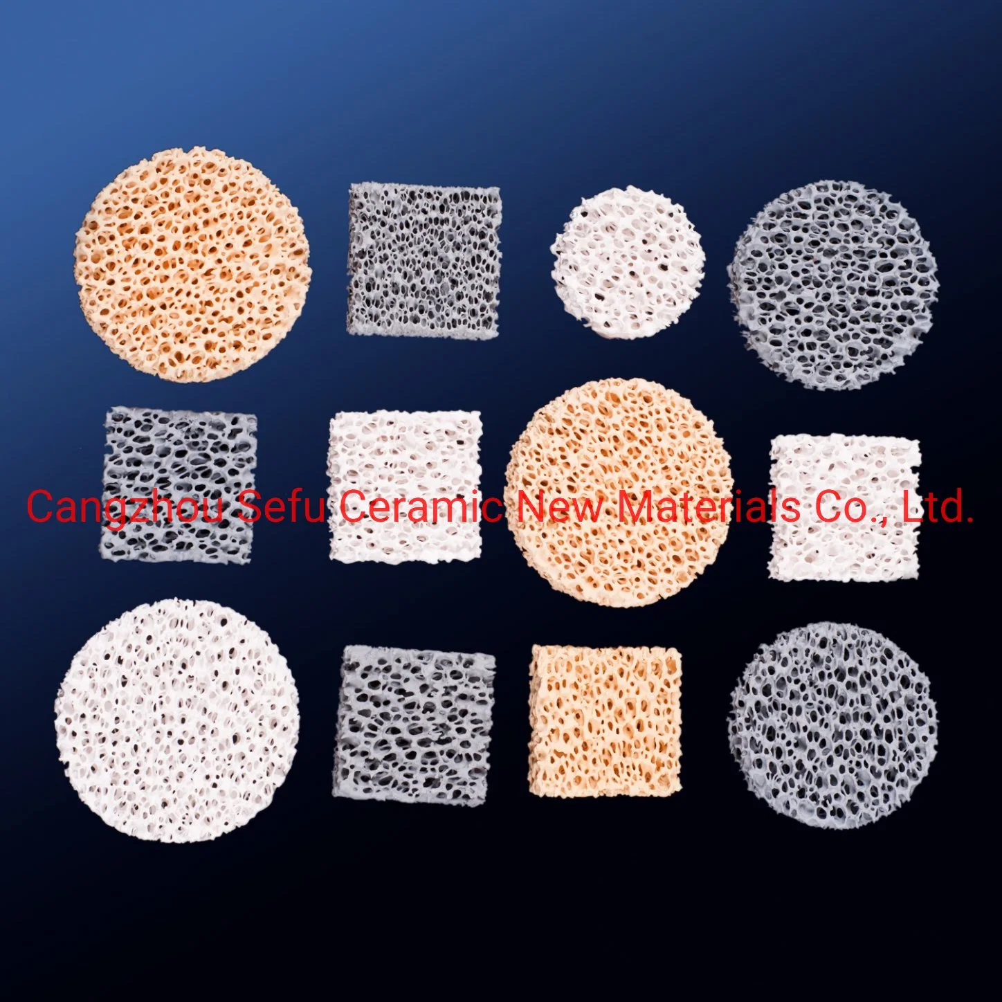 Refractory Materials Ceramic Foam Filter for Lost Wax Investment Casting Filtration