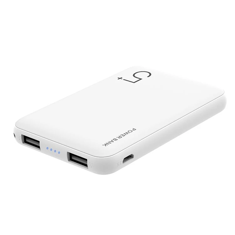 Chargeur pour téléphone intelligent Ail P5-a, petit et exquis, 2 5000 mAh 1 entrée/2 sorties couleur bon marché Power Bank polymère batterie de charge Trésor