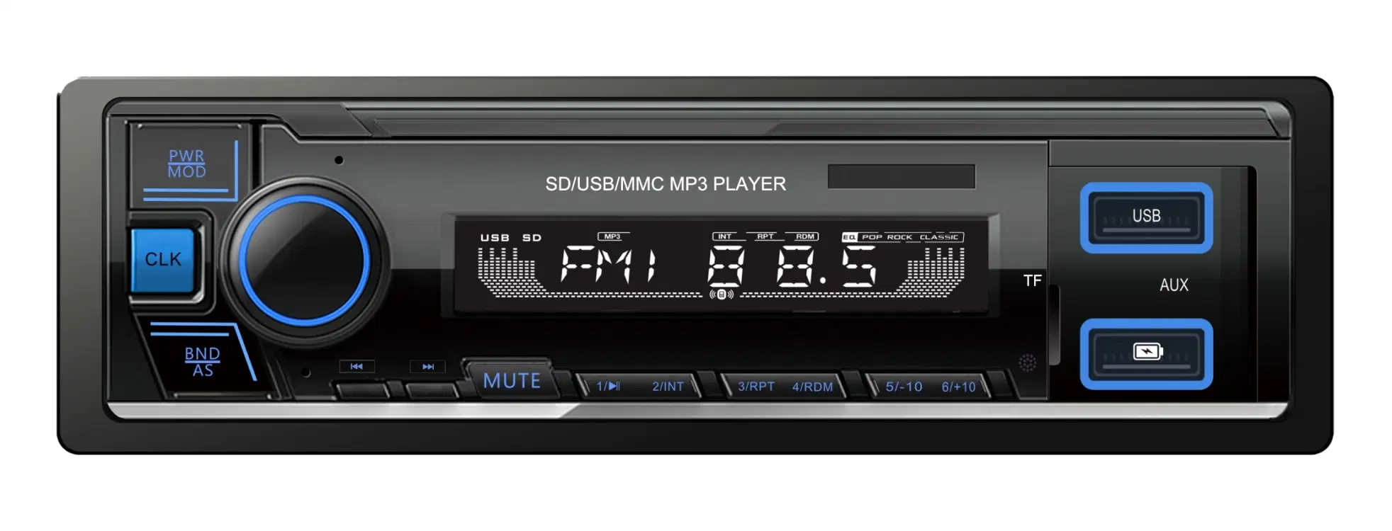 La electrónica de consumo coche doble sistema de entretenimiento multimedia de audio MP3 USB