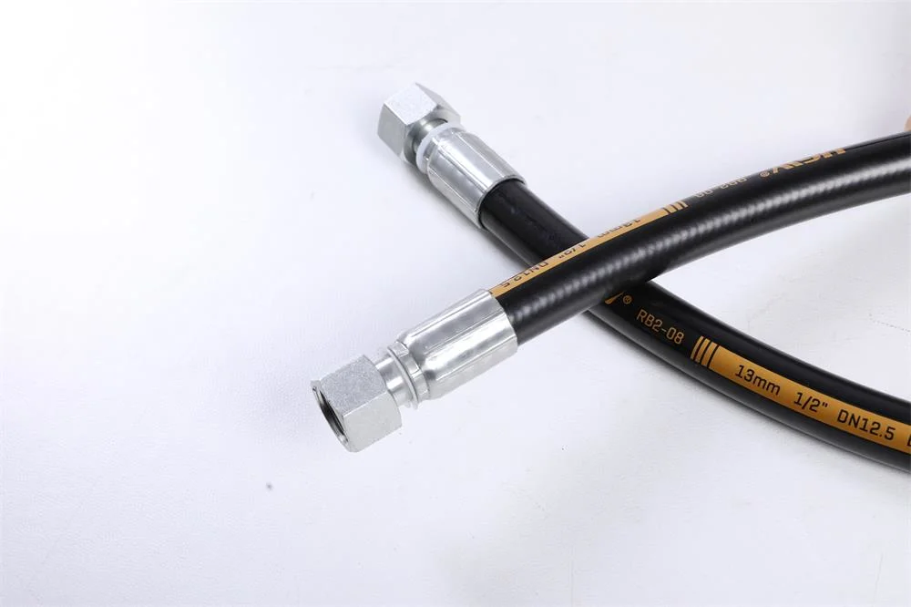 Two Wire Braid of High -Tensile Steel Wire R2 2sn Hydraulic Rubber Hose Specialist Manufacturer in China