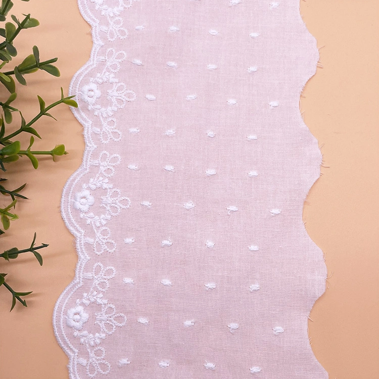 Lovely Cotton Lace Trim for Lace Wedding Dress Patterns, Water Soluble Lace