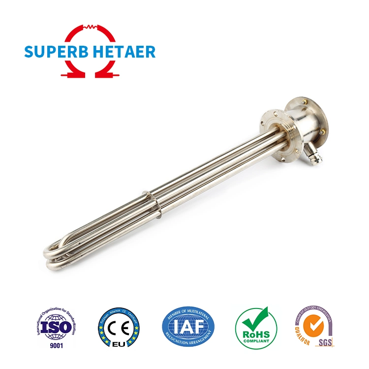 Manufacture Electric Titanium/Ss Immersion Flange Screw Water Heater