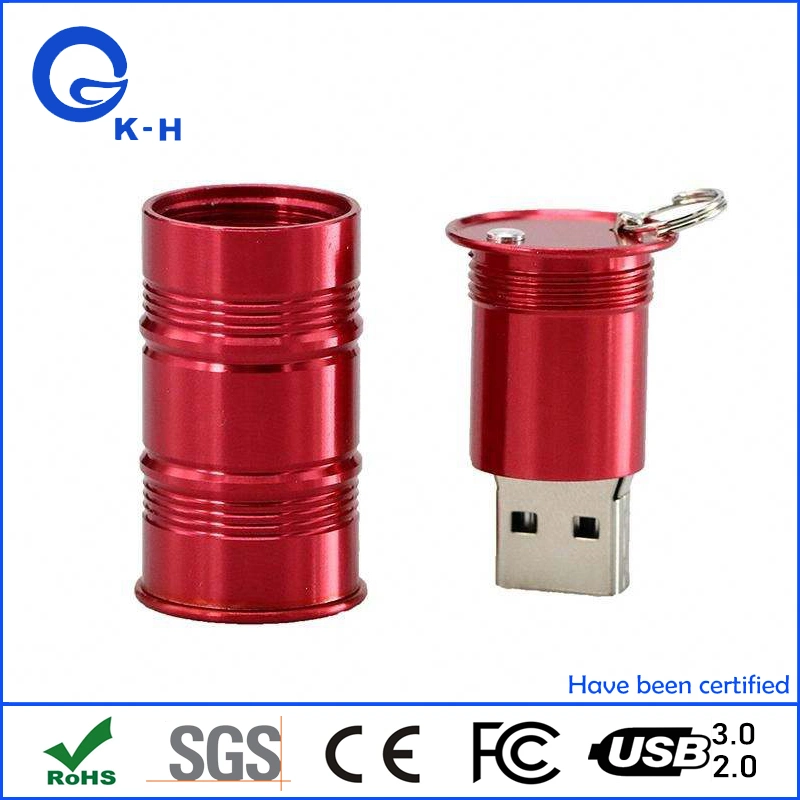 Metal Oil Tank USB Bottle Shape Flash Memory Drive for Promotional Gift