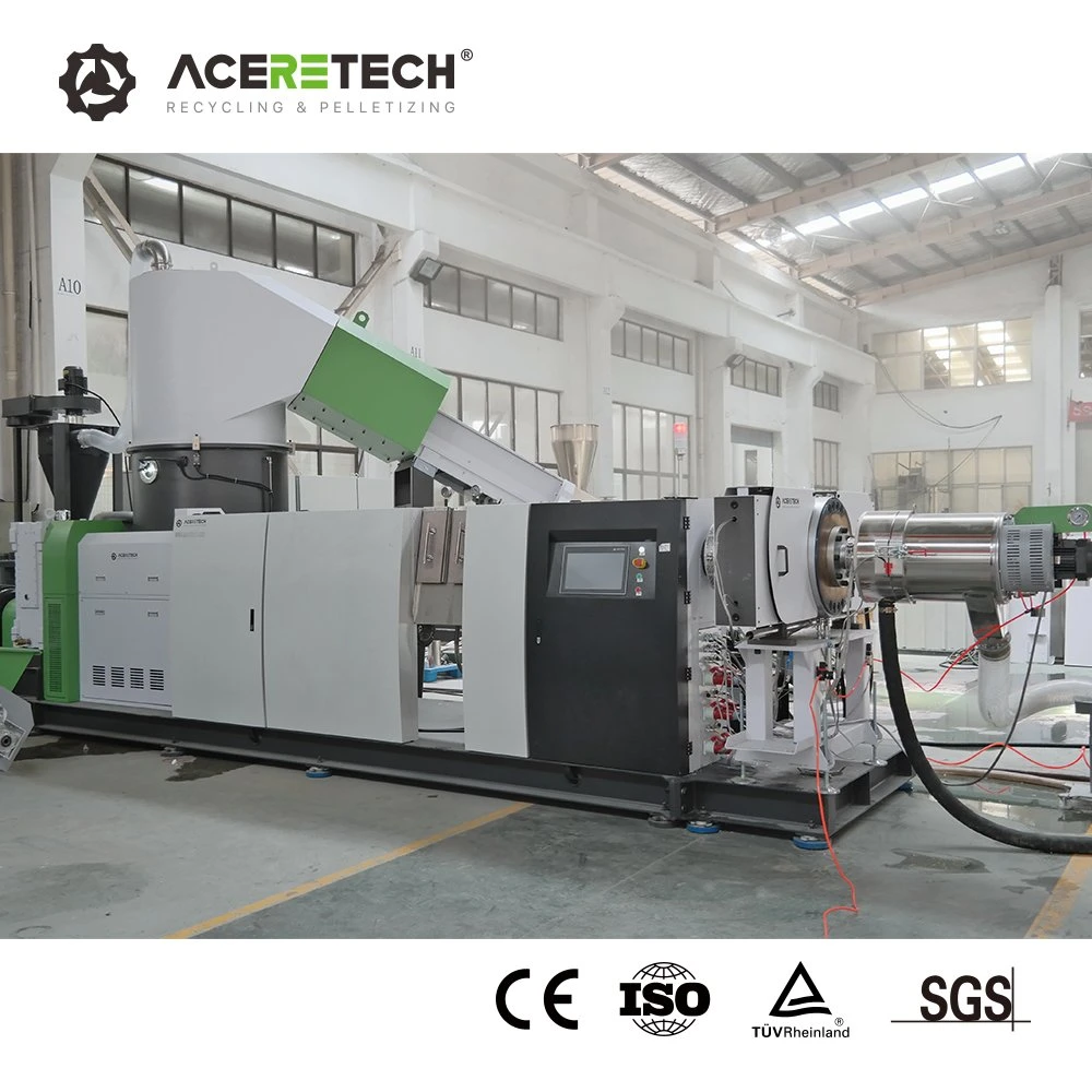 Aceretech PP Baby Diaper Non Woven Waste Compactor Plastic Pelletizing Machine