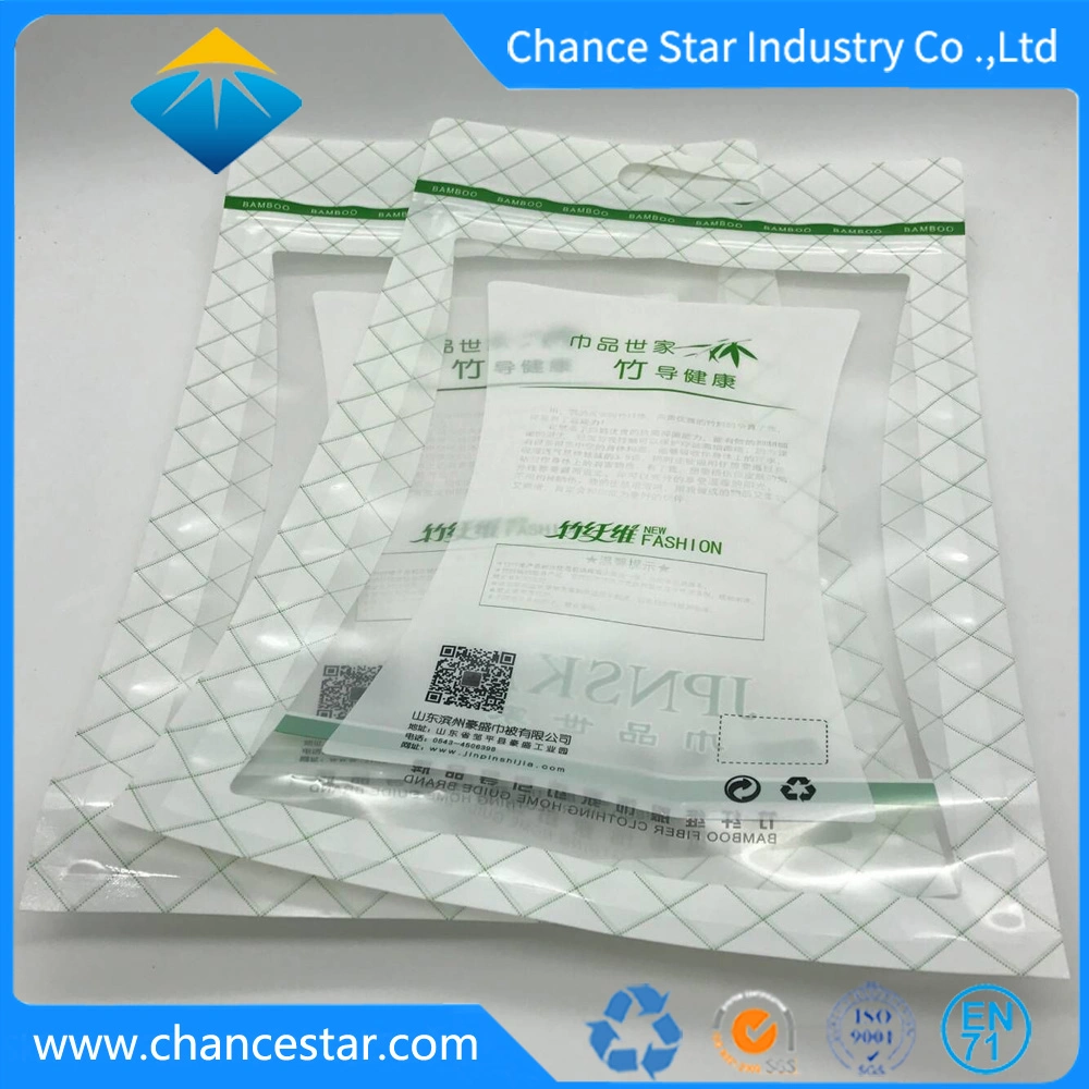 Custom Printed Zip Lock Plastic Towel Packaging Compound Bag