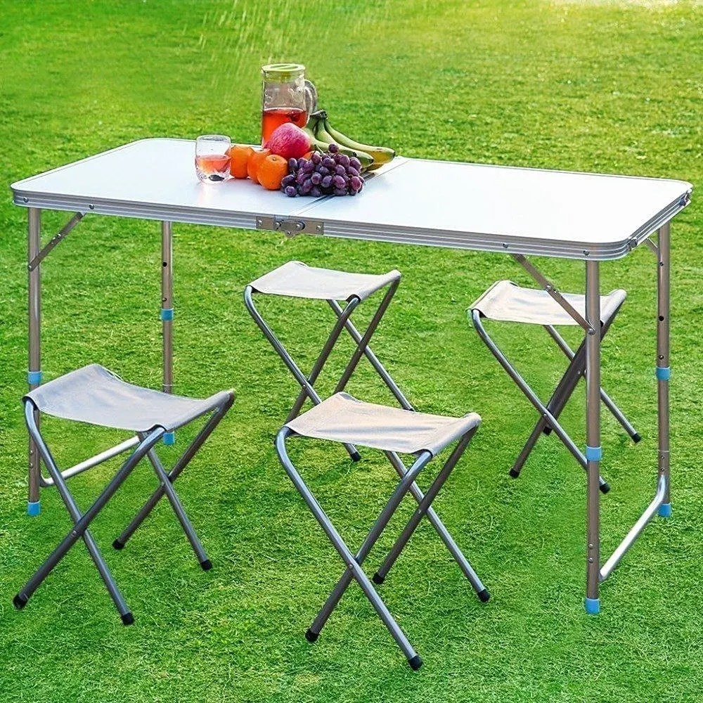 High quality/High cost performance Promotional Fold in Half Table Plastic Camping Side Outdoor Tables