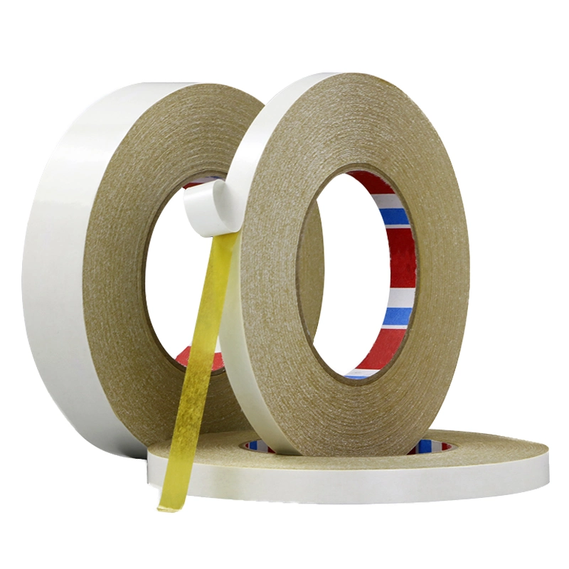 Hot Melt 80u Adhesive White Adhesion Double Sided Tissue Adhesive Tape