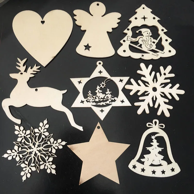 Laser Cutting Service Wooden Christmas Ornaments