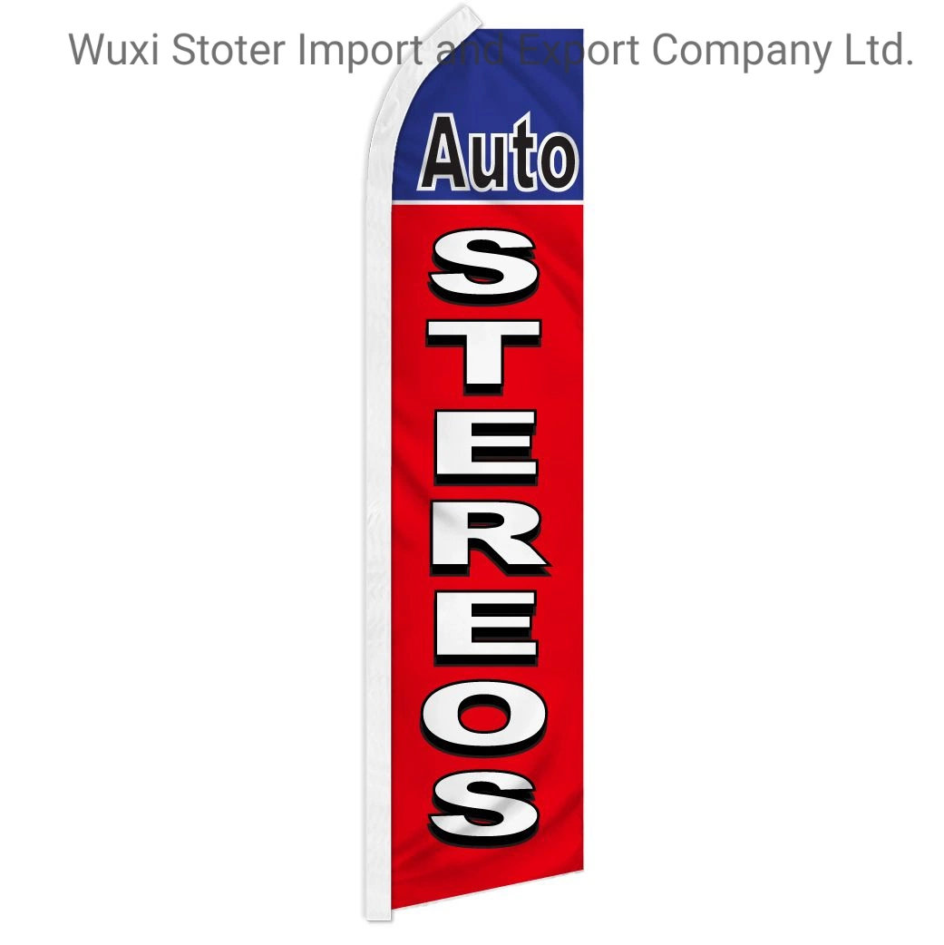 Personalize Double-Sided and Single-Sided Promotional Flags Super Windless Teardrop Feather Banner