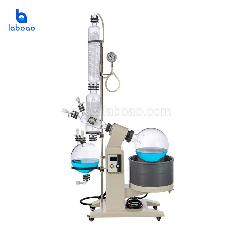 New 20L Rotary Evaporator with Efficient Glass Condenser Cooling