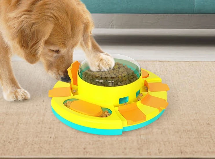 Nuevo diseño plástico Pet producto juguetes de perro para mejorar la inteligencia