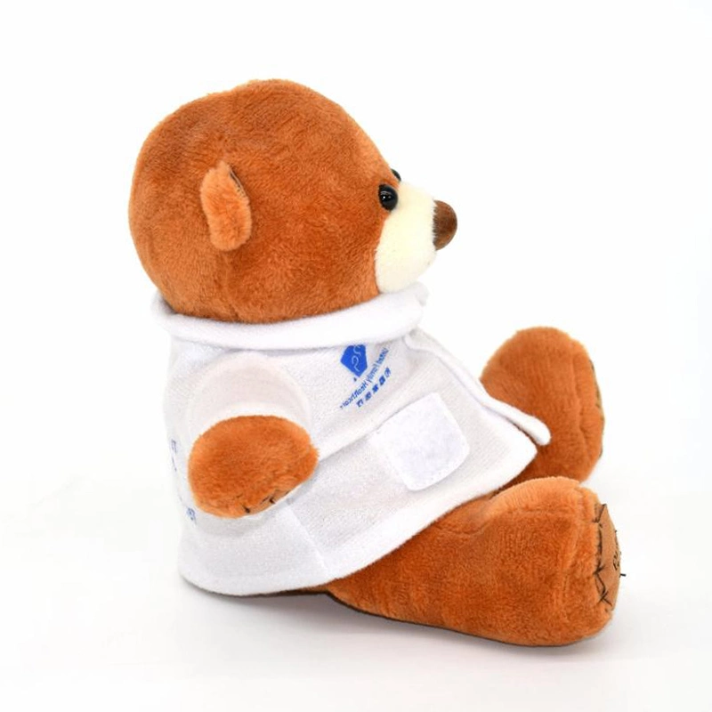 20cm Custom Made Stuffed Animal Patches Plush Mascot Toy Doctor Teddy Bear