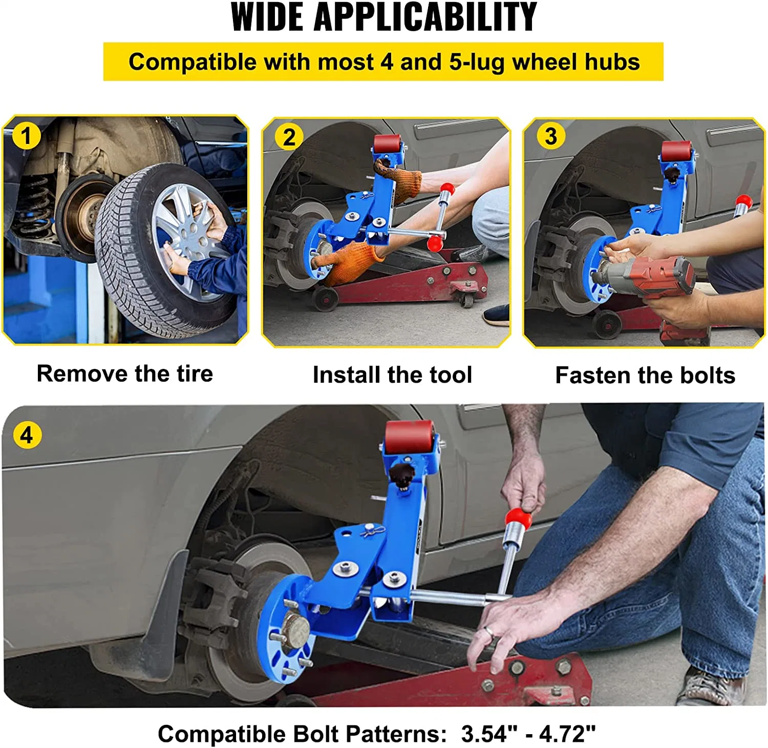 Fender Roller Tool Lip Rolling Reforming Extending Tool for Automobile Maintenance