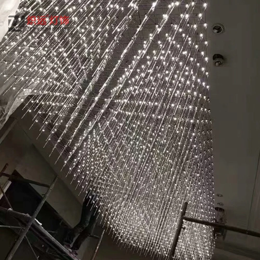 Shopping Mall Custom Made LED Ceiling Lamp Banquet Lobby Lighting