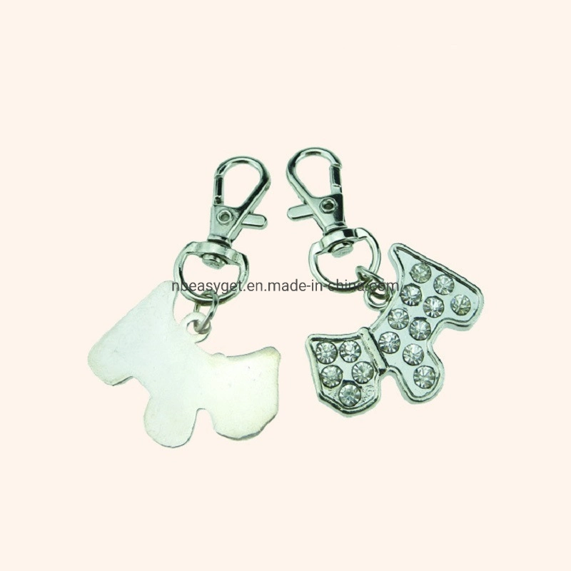 PET Charm Tag cão forma rinoceronte pingente Acessórios para cães Esg16523