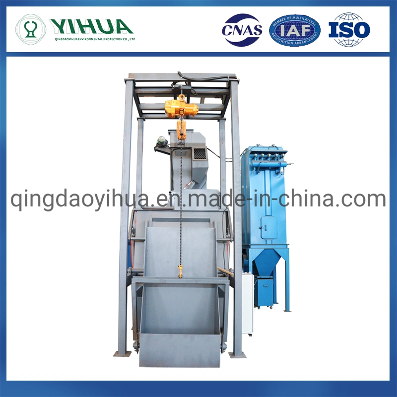 Q326 Ea Automatic Rubber Belt Airless Tumblast Type Shot Blasting Machine