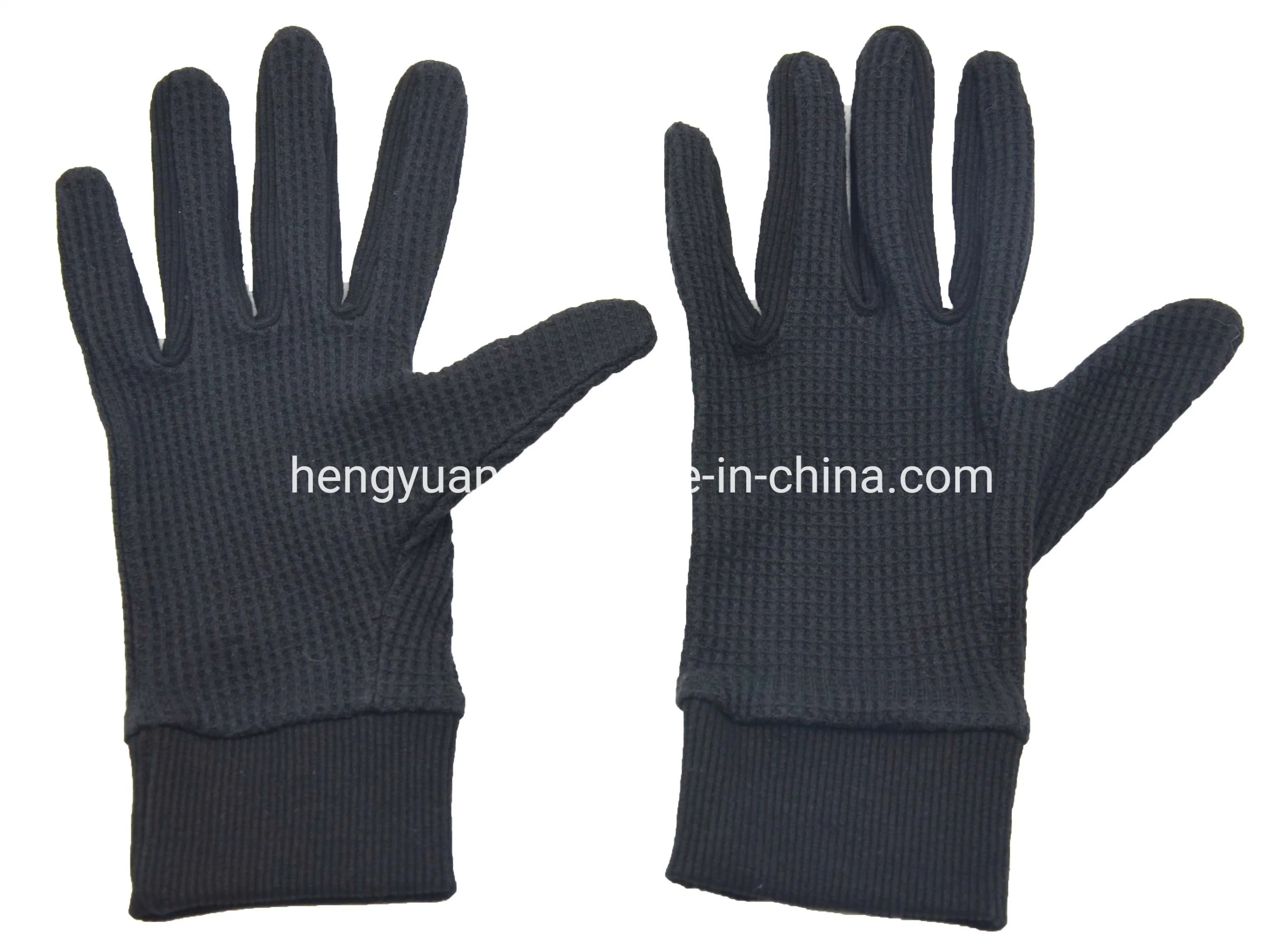 Wholesale Black Warm Sports Gloves with Customized Logo BSCI, Oeko Tex