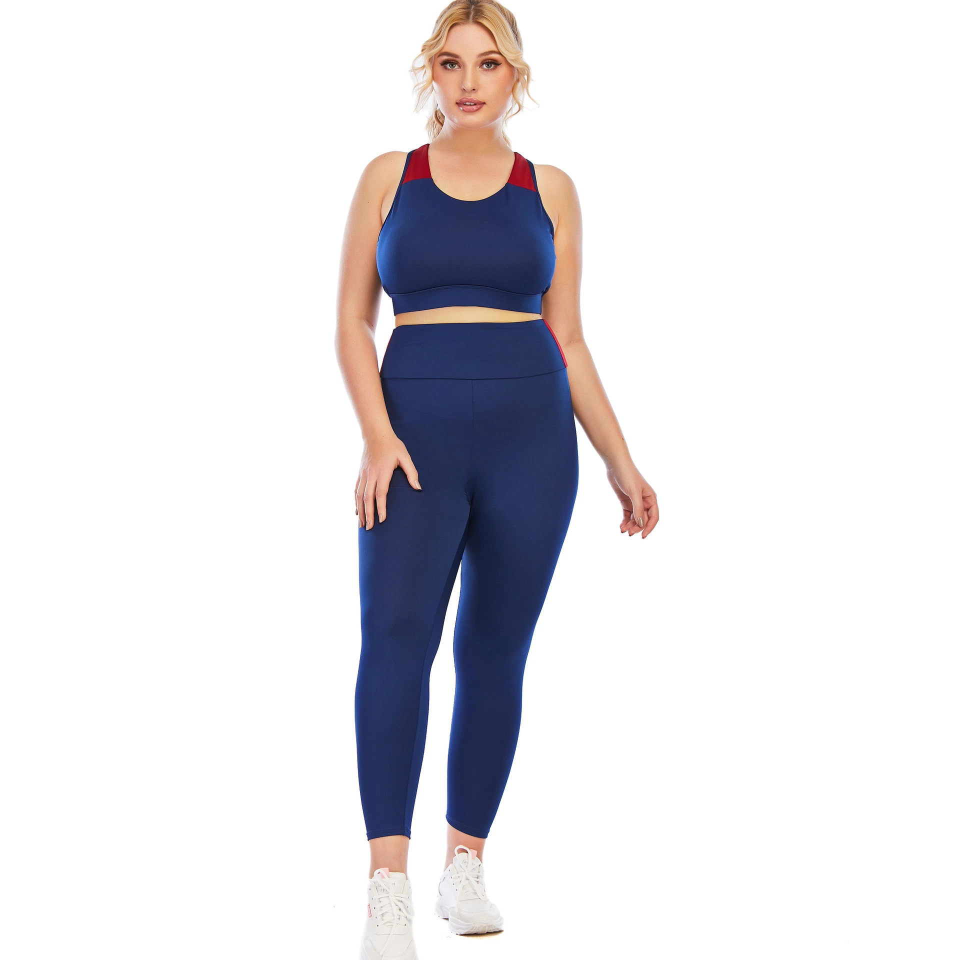 De nouveaux sports Sexy costume de Yoga beauté retour Soutien-gorge de sport de haut niveau de la taille de la hanche costume de remise en forme de levage Sportswear Activewear