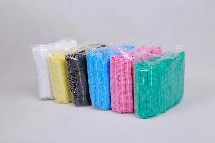 Las tapas de Clip Non-Woven desechable con 6 colores para elegir