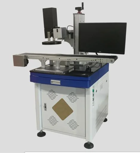 Multi-Language 10W 5W High Speed Fly UV Laser Marking Machine for Plastic Cap with CE Cartificaion