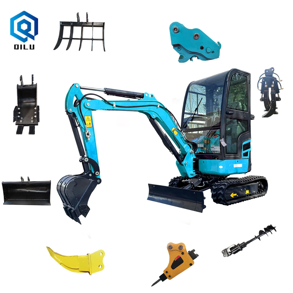 Mini Small Micro Bagger Excavator 1.7 Tons Construction Equipment Excavator Parts