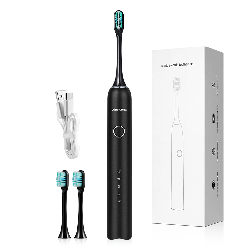 Best Selling Replaced Brush Head Waterproof LED Light Electric Toothbrush for Teeth Whitening
