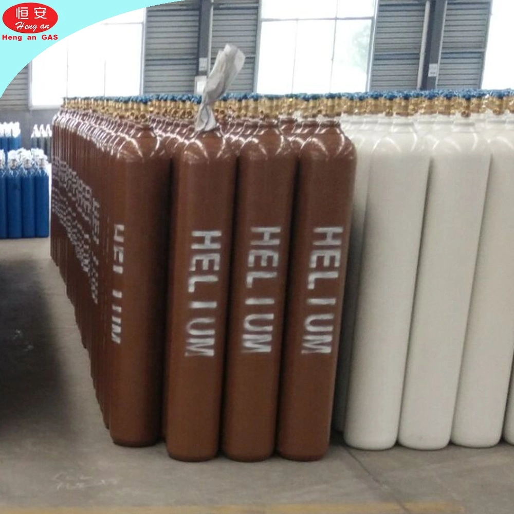 China Factory Price Seamless Steel Helium 50L Cylinder Helium Gas Pure 99.999% 10m3 Helium Gas