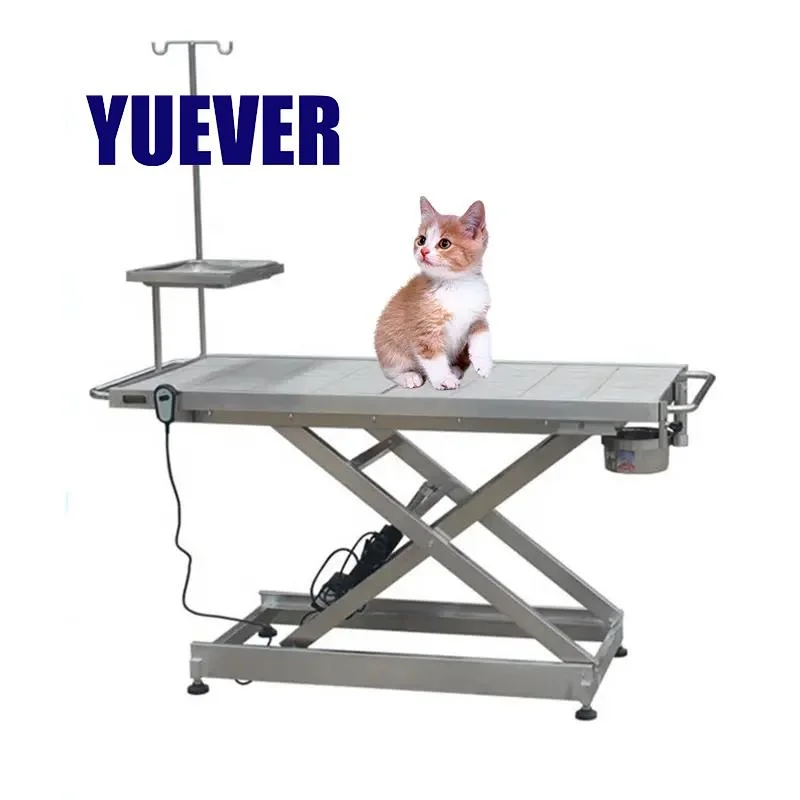 Equipamento veterinário Elevador eléctrico funcionamento veterinário Multiayer Equipamento cirúrgico Tabela Mesa de operação animal para cães