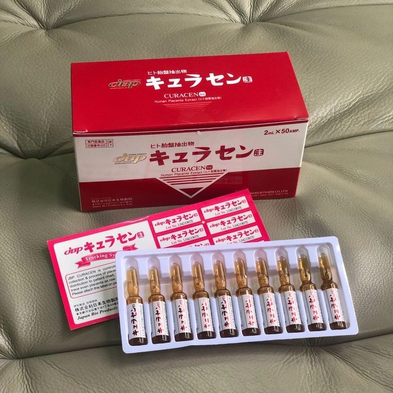 Authentic Japan Jbp Curacen Anti-Aging Human Placenta 50ampoules Laennec Injection Original Melsmon