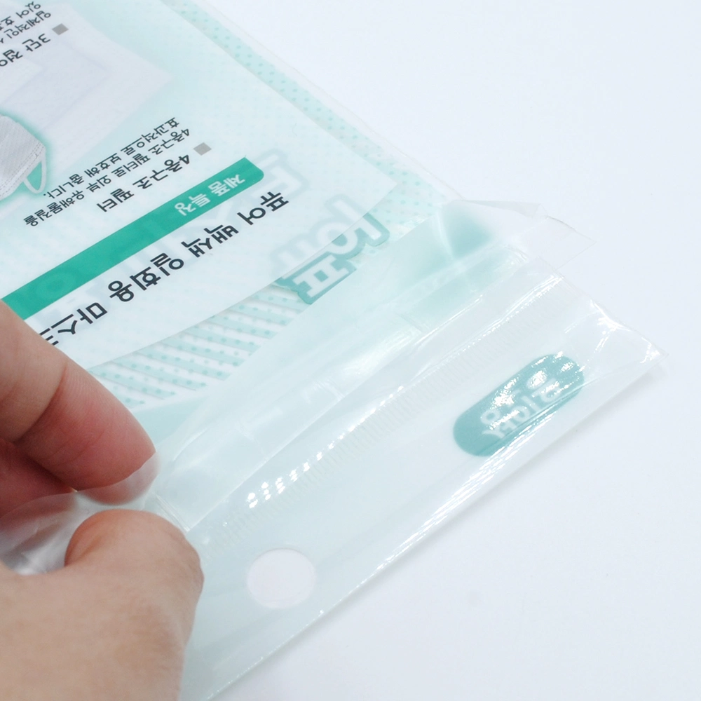 Custom Design Plastic Packaging Disposable Medical Face Mask Bag Dust Mask Packaging Bag