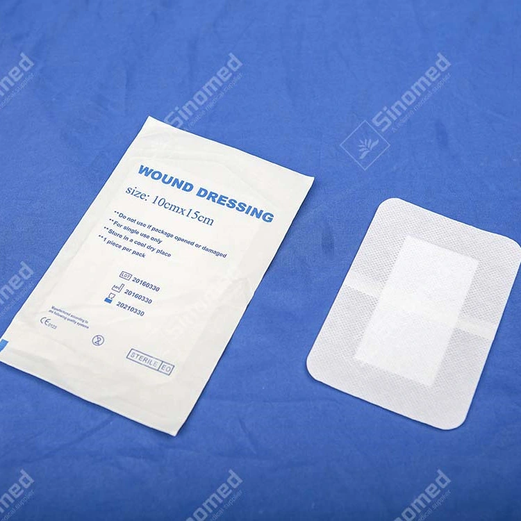 Advanced Medical Surgical Super Absorbent Adhesive Nonwoven Wound Dressing