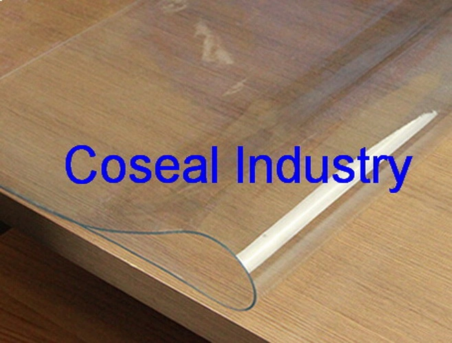 أوراق بلاستيكية شفافة من PVC بتصميم جديد لفائف من القماش المزأبر البلاستيكية شفافة قطعة قماش للطاولة للبيع الساخن لحماية الطاولة