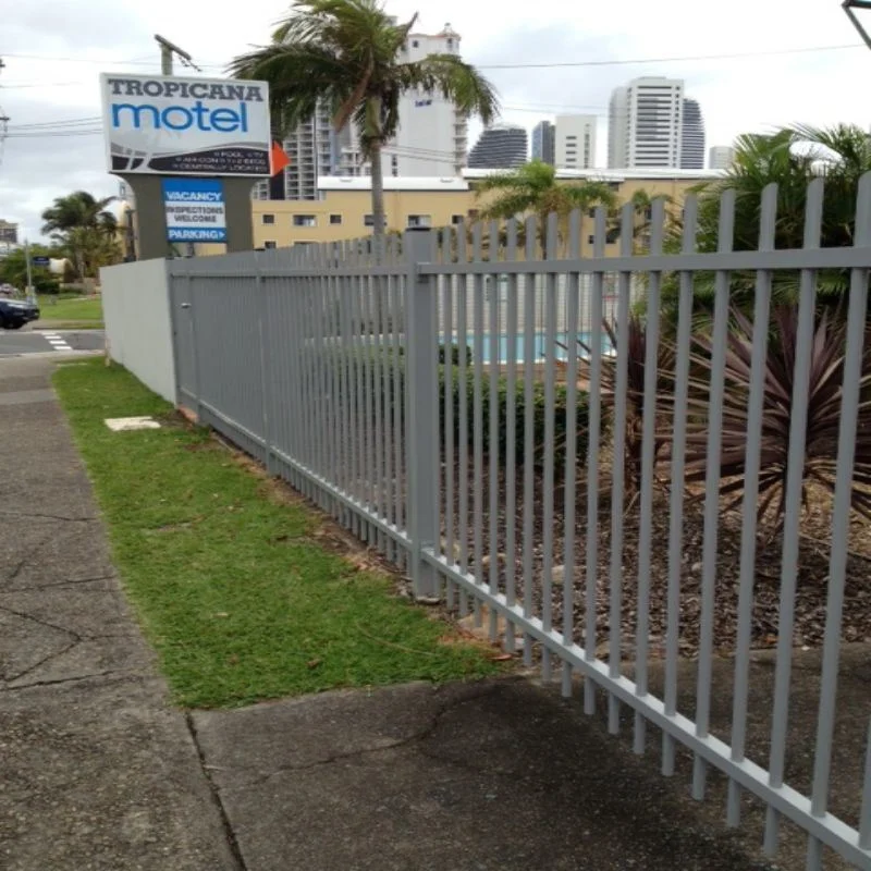 Fancy Aluminum Fence Easily Assembled Custom 6 FT 3 Rail Flat Top Aluminum Fence Panels Good Sell