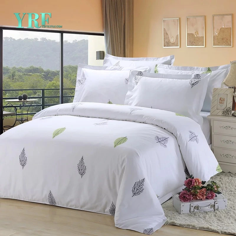 Fashion Style High Quality White Bedsheet Soft for Queen Bed